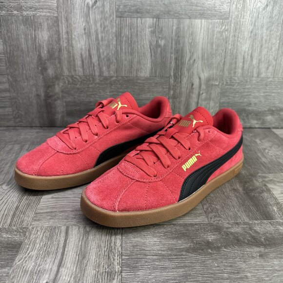 Puma Clubb II Era Women's size 6 Red Black Suede Casual Shoes 398886-17 - Picture 3 of 8